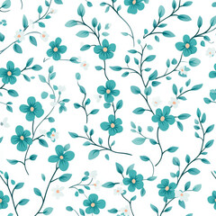 Seamless, Floral pattern, Hand-drawn flowers, Pastel colors, Minimalist design, Cute flowers, Soft colors, Simple drawing, White background, Negative space, Decorative design, Vector pattern