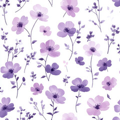 Seamless, Floral pattern, Hand-drawn flowers, Pastel colors, Minimalist design, Cute flowers, Soft colors, Simple drawing, White background, Negative space, Decorative design, Vector pattern