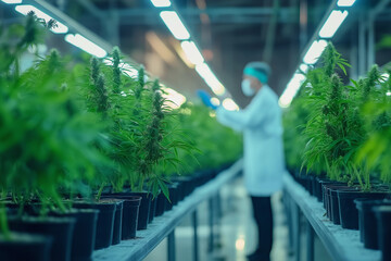A high-tech cannabis growing facility