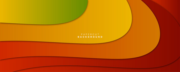 Paper cut background wallpaper vector design for banner or backdrop materials design.