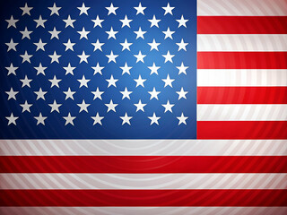 Naklejka premium Flag of USA