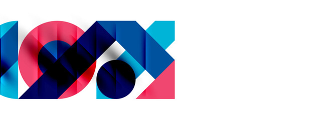 Round shapes, circles and lines minimal geometric background. Vector Illustration For Wallpaper, Banner, Background, Card, Book Illustration, landing page