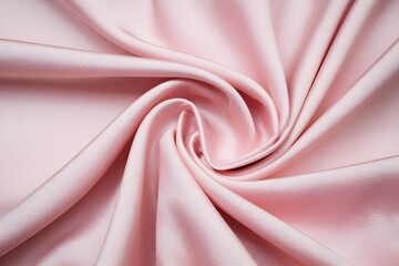 Obraz premium Smooth pastel pink fabric with gentle folds creates a soft, flowing appearance