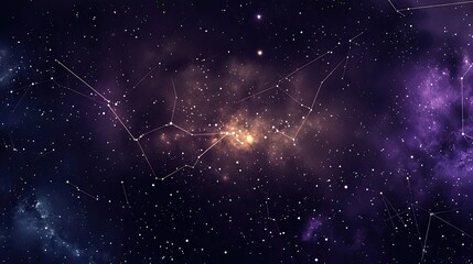 dark sienna starfield, constellation Libra, dark sienna, dark purple, dark violet