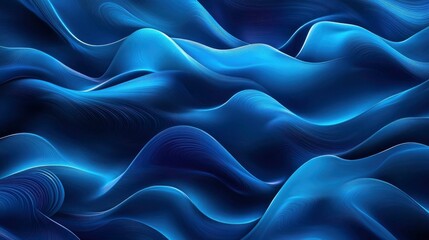 Obraz premium abstract blue waves background