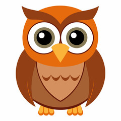 Owl Vector Icon Logo Cartoon Illustrations