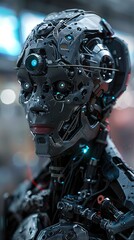 Fototapeta premium Futuristic Robot Design: A Mechanical Masterpiece