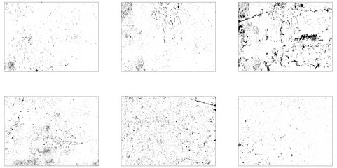 Realistic grainy texture, overlay stamps, worn paper effect. Overlay frame texture with old, grunge, dust, vintage, frayed edges, grainy effects. Old paper