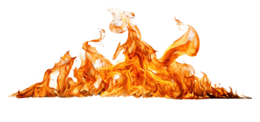 A vibrant flame in motion, showcasing orange and yellow hues, perfect for backgrounds or thematic designs.