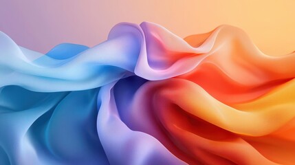 Obraz premium Abstract rainbow gradient with vibrant colors, creating a cheerful and energetic background