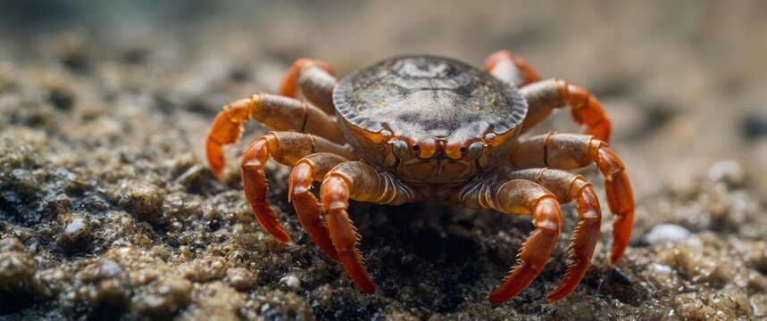 A close-up of a mysid, a small crustacean found in marine and freshwater.