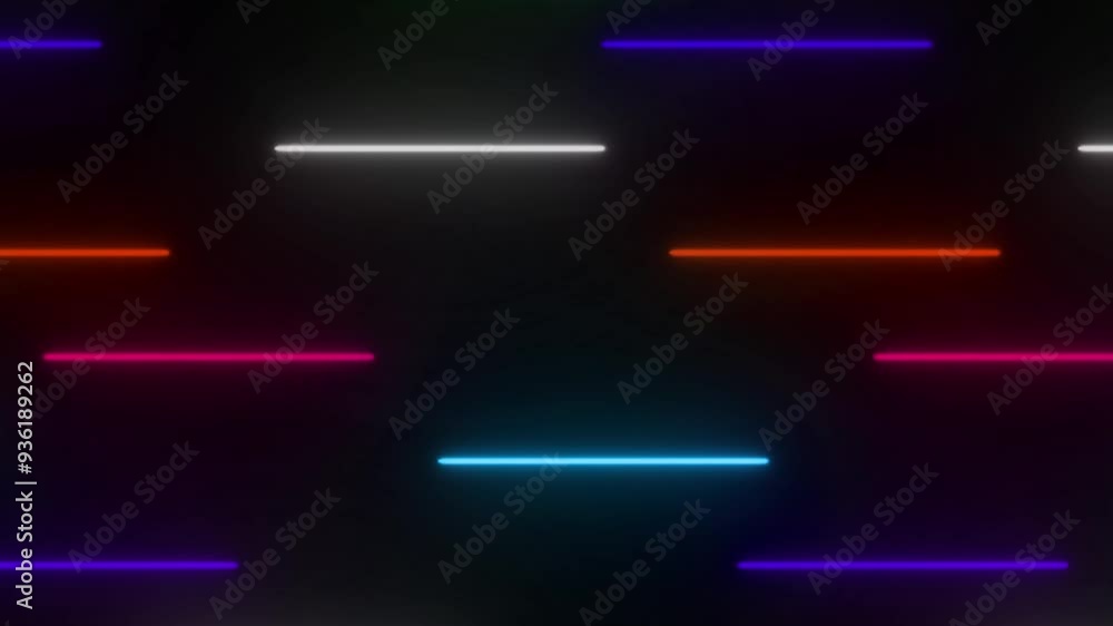 Poster colorful abstract radial lines geometric background. data stream. movement effect. technology seamle