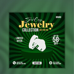 Ring / Jewelry Social Media post banner template