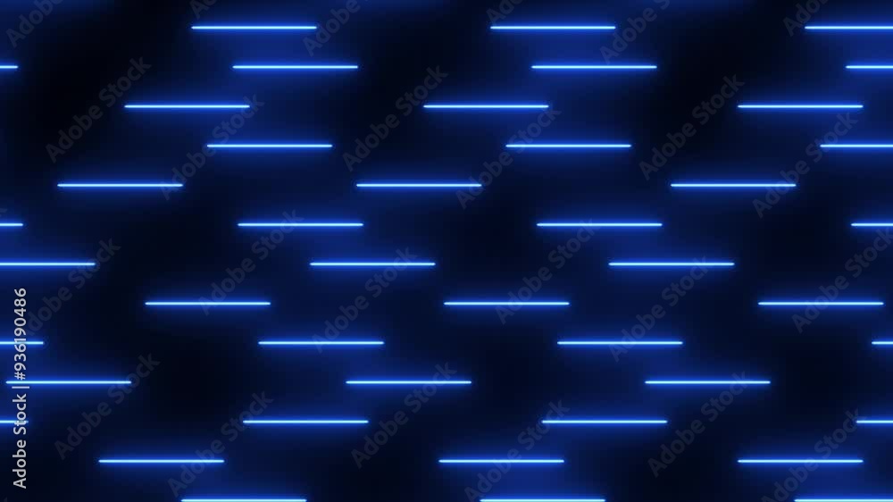 Poster Colorful abstract radial lines geometric background. Data stream. Movement effect. Technology seamless texture with neon rays and stripes.