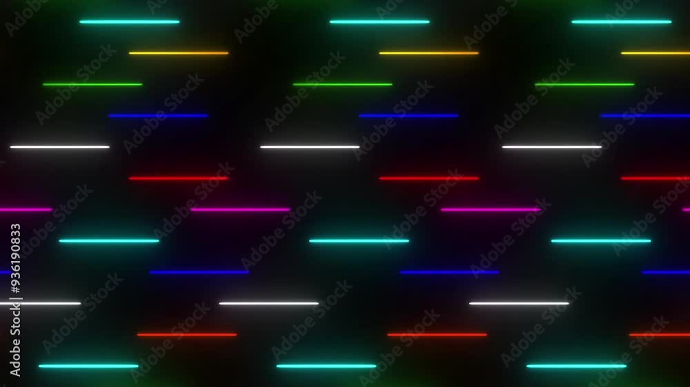Poster colorful abstract radial lines geometric background. data stream. movement effect. technology seamle