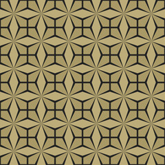 Seamless geometric pattern with interlocking rhombus shapes. Suitable for graphic design, interior decoration, textiles, print, wrapping, etc.