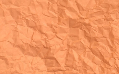 Crumpled paper texture vector background. wrinkled sheet
