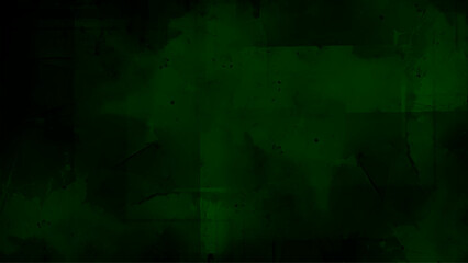 Obraz premium Dark green grunge cement wall image