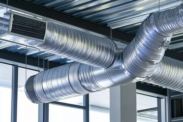 Air conditioning and heating pipes.