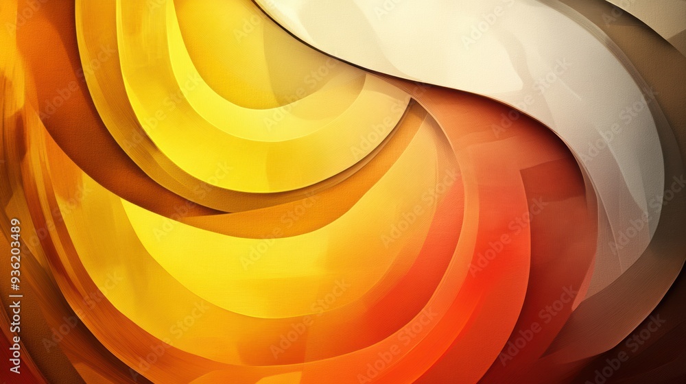Poster a close up of a colorful abstract design with swirls and lines, ai