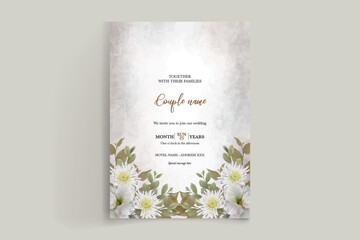 BRIDAL SHOWER FLORAL INVITATION TEMPLATE