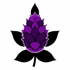 Lilac Black silhouette