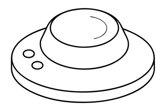 recommend clip art: Button line art vector illustration