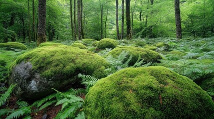 Moss-Covered Rocks
