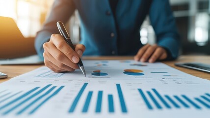 Economists preparing a financial report on economic recovery strategies, teamwork and data analysis, photorealistic, post-crisis economic planning