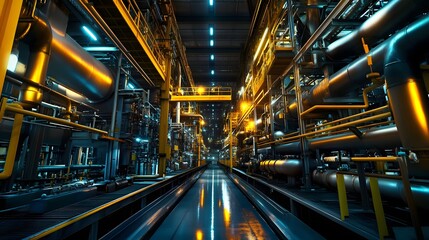 41. An industrial electrical grid network with heavy-duty equipment and machinery