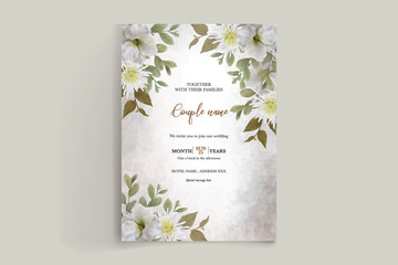 BRIDAL SHOWER FLORAL INVITATION TEMPLATE