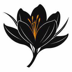 Saffron Black silhouette