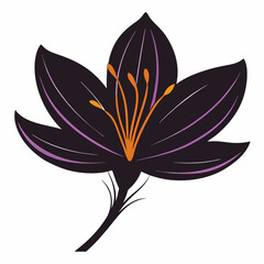 Saffron Black silhouette