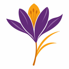 Obraz premium Saffron Black silhouette