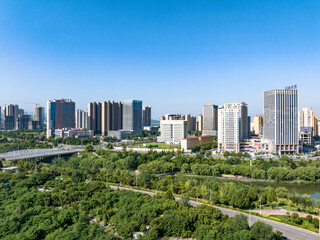 Naklejka premium view of modern city