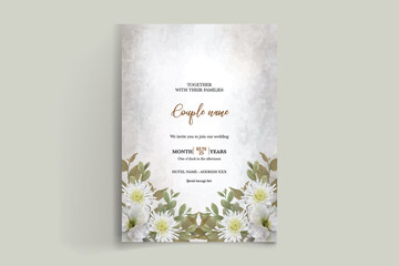 BRIDAL SHOWER FLORAL INVITATION TEMPLATE