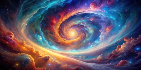 Fototapeta premium Mesmerizing 8K swirls of nebula colors, space, galaxy, cosmic, abstract, astronomy, vibrant, colors, swirls