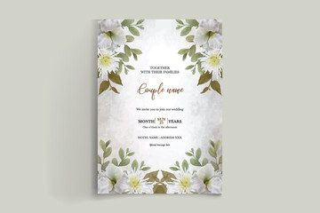 BRIDAL SHOWER FLORAL INVITATION TEMPLATE