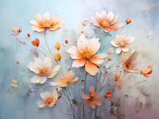 Eyecatching Watercolor soft earth tones illustration