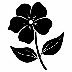 Periwinkle Black silhouette