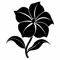 Periwinkle Black silhouette