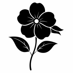 Periwinkle Black silhouette