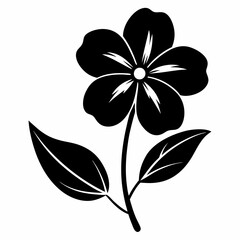 Periwinkle Black silhouette