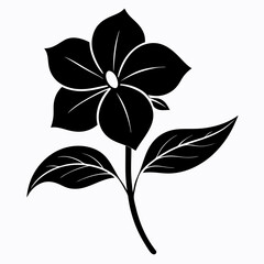 Periwinkle Black silhouette