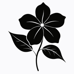 Periwinkle Black silhouette