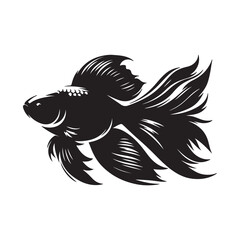 black and white fish