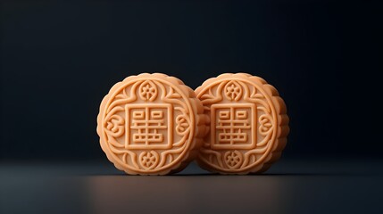 Beautifully Crafted Mooncakes Showcasing Traditional Mid Autumn Festival Designs