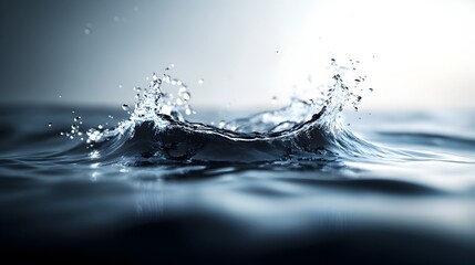 Stunning 3D Rendered Moment of Energetic Water Eruption and Splash