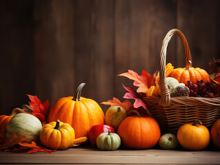 Luxurious Cornucopia arrangement with delicious foods