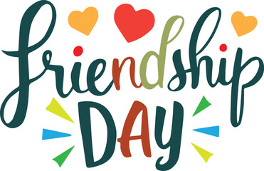 Friendship day vector typography t-shirt design illustration art vector design